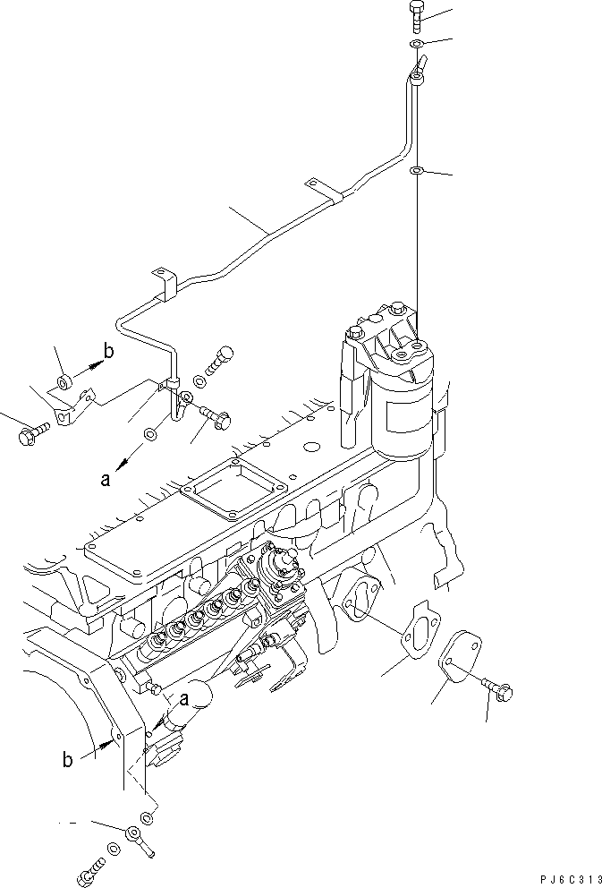 Трубка 6738-71-5611 KOMATSU