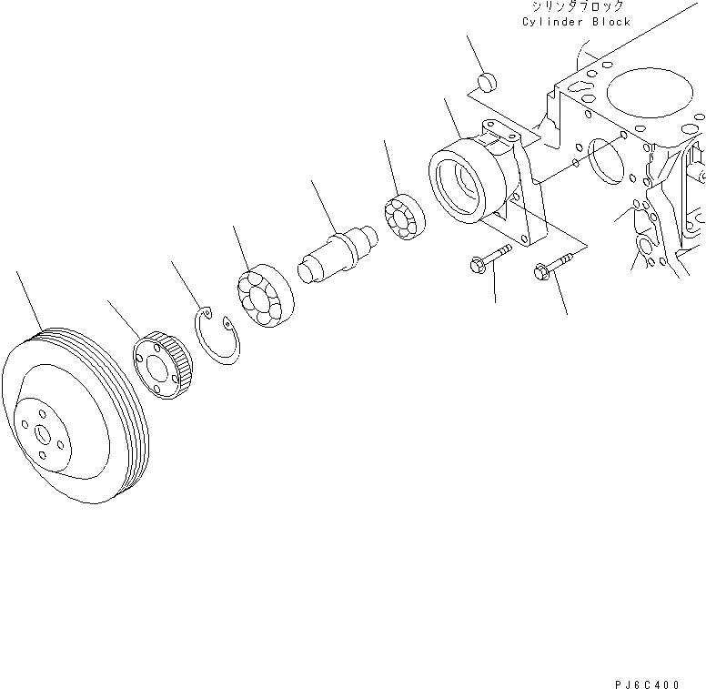 Шкив 6737-61-3110 KOMATSU