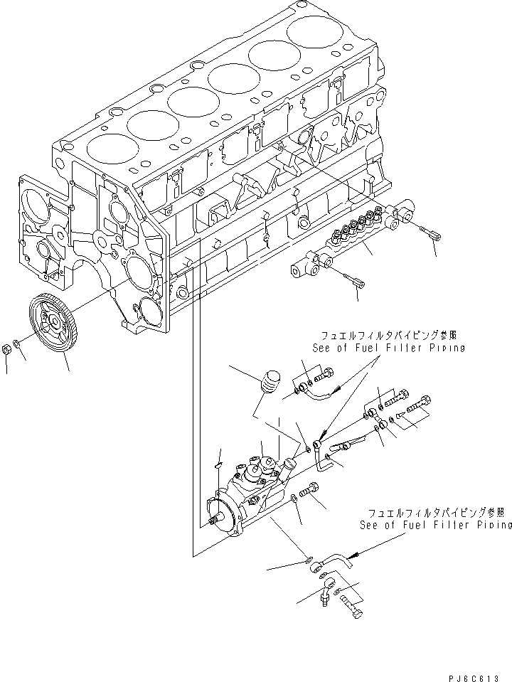 FUEL PUMP ASS'Y,(SEE FIG.A4010-C4M7) (6218-71-1132) KOMATSU