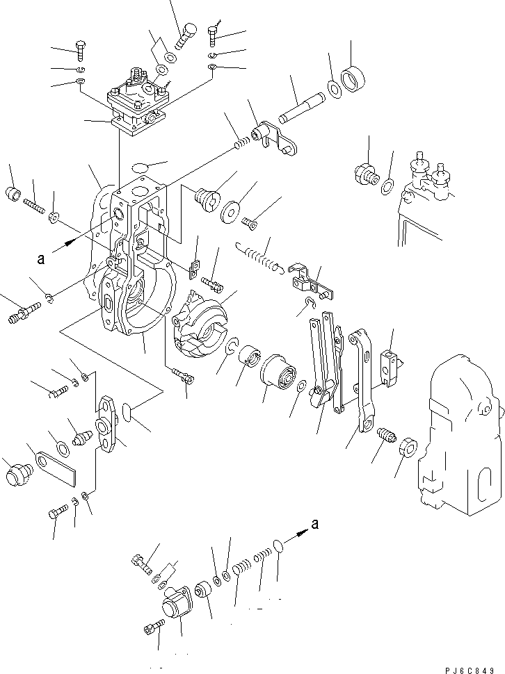 Регулятор в сборе DK105404-5680 KOMATSU