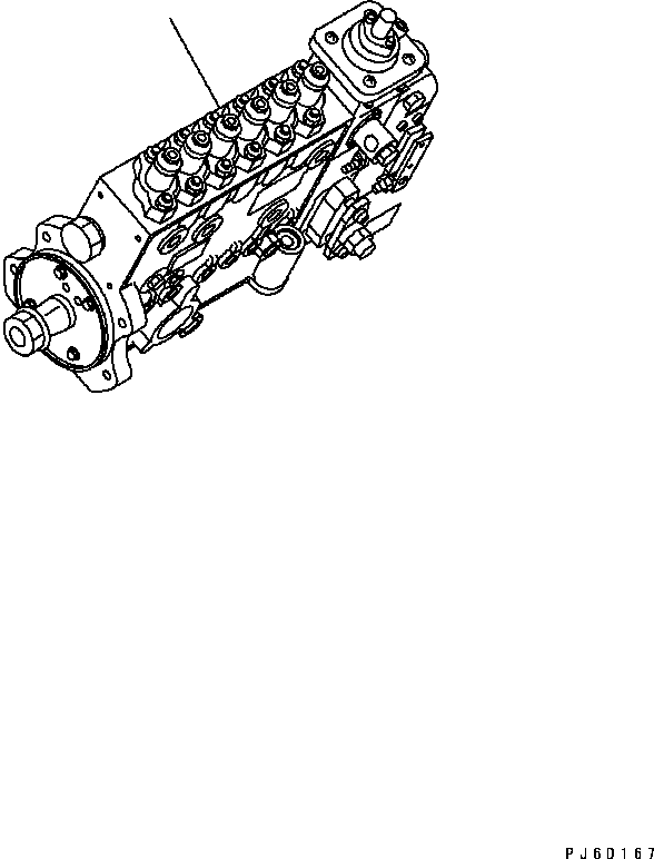 Топливный насос высокого давления в сборе 6743-71-1240 KOMATSU