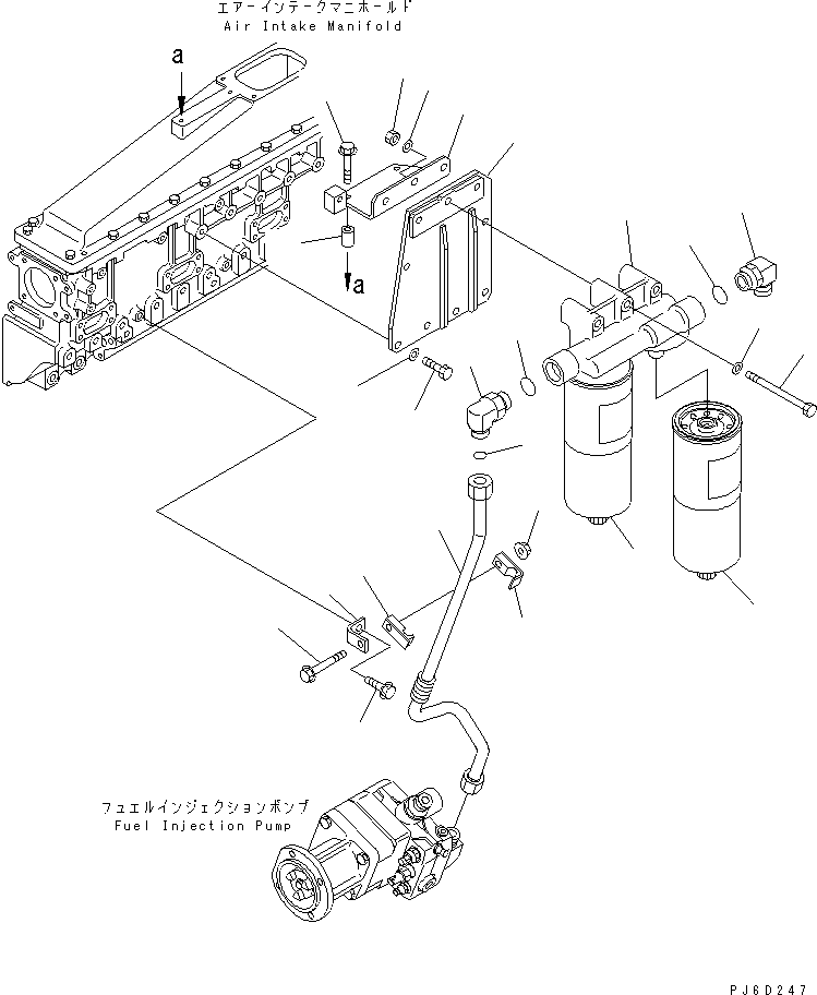 BRACKET,FUEL FILTER 6240-71-6220 KOMATSU
