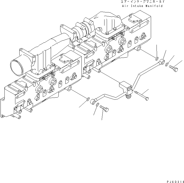 Трубка 6240-71-5440 KOMATSU