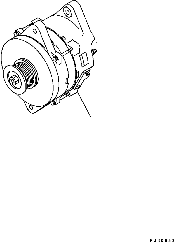 ALTERNATOR A. (90A),(SEE FIG.A601P-02A4) (\0\600-861-9120) KOMATSU