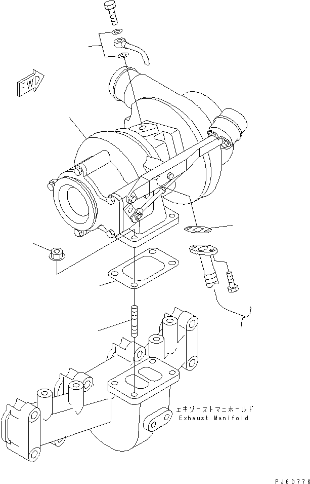 TURBOCHARGER KIT 6732-81-8990 KOMATSU