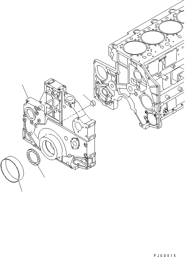 Передняя крышка 6218-21-3231 KOMATSU