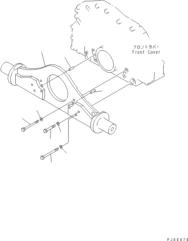 SUPPORT,FRONT 6155-21-6110 KOMATSU