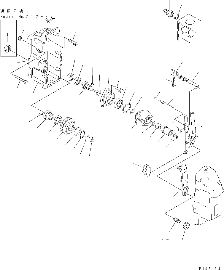 Регулятор в сборе DK105447-1650 KOMATSU
