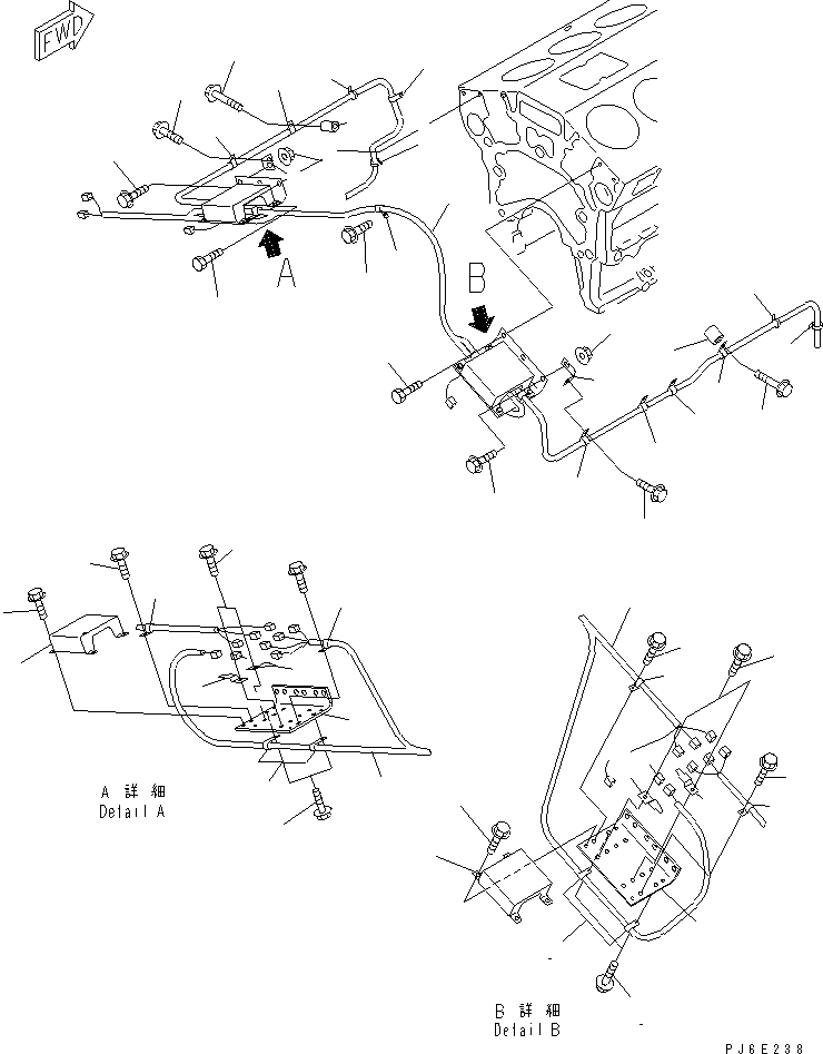 Жгут проводов 6215-81-6540 KOMATSU