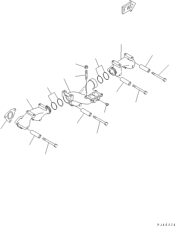 MANIFOLD,FRONT 6152-11-5670 KOMATSU