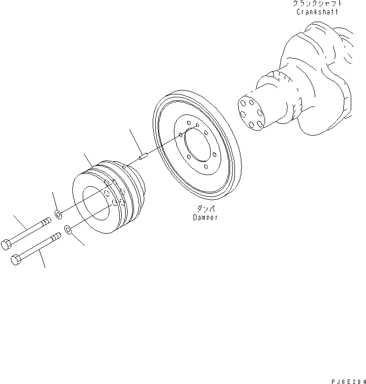PULLEY,NON HARDENING 6154-31-1550 KOMATSU