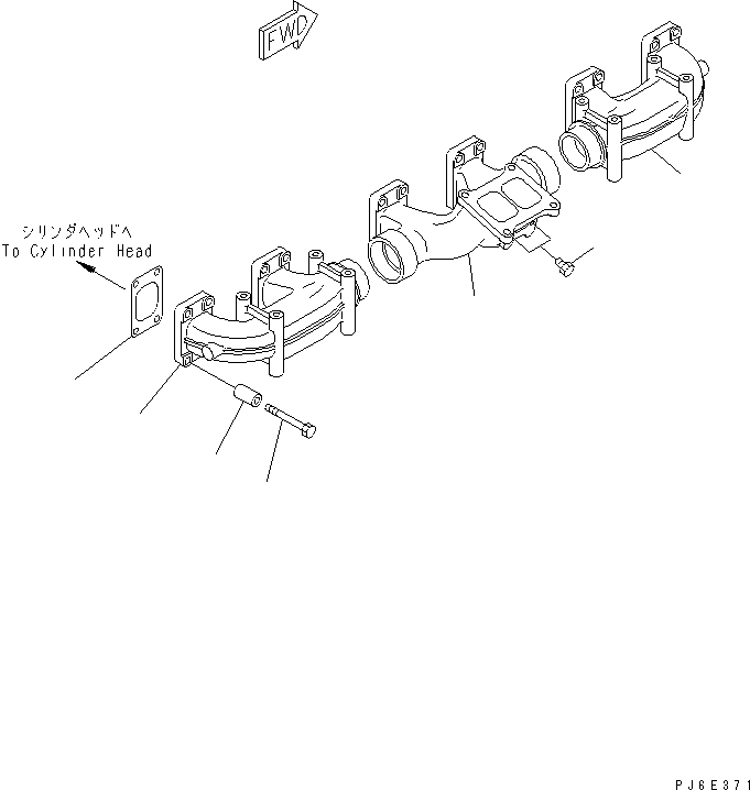 MANIFOLD,CENTER 6240-11-5240 KOMATSU