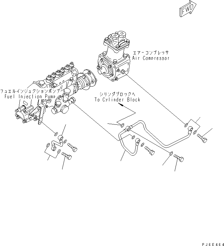 PIPE,INLET 6136-51-6770 KOMATSU