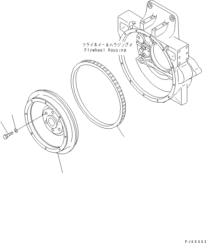 FLYWHEEL ASS'Y 6156-31-4660 KOMATSU