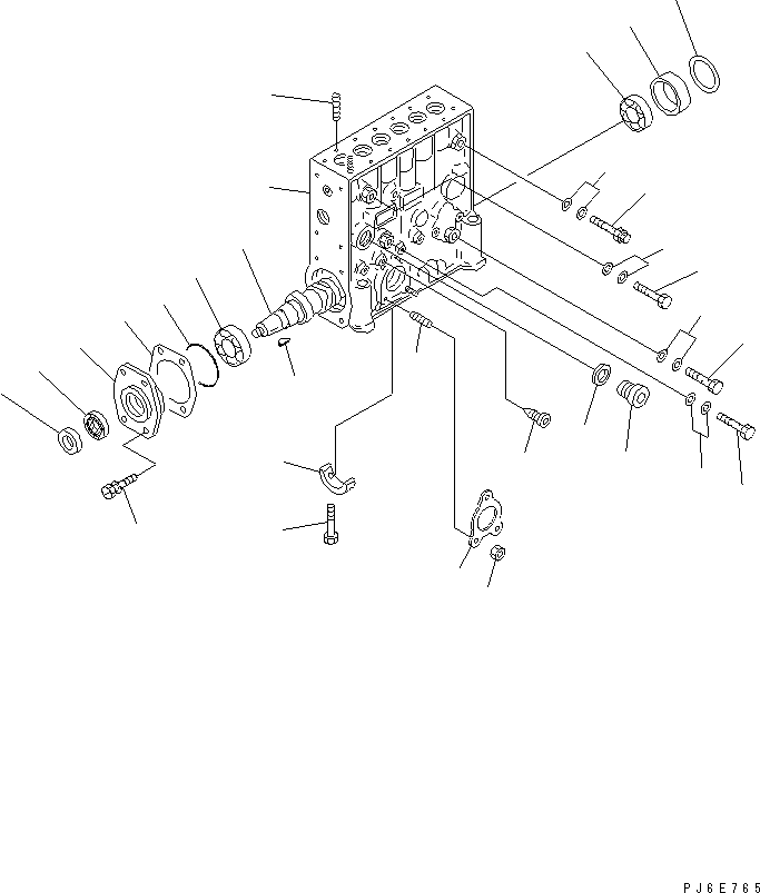 Насос в сборе DK106069-7600 KOMATSU