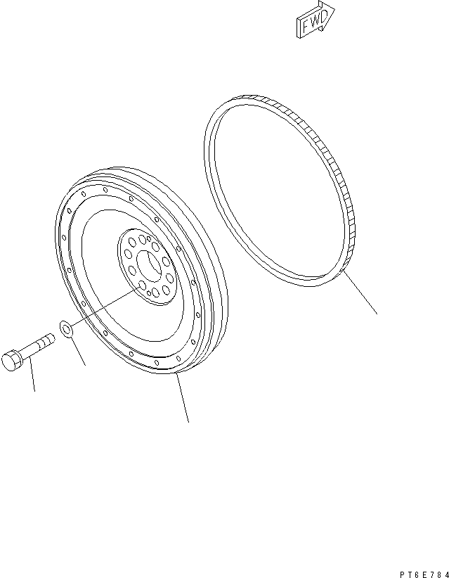 FLYWHEEL ASS'Y 6240-31-1620 KOMATSU