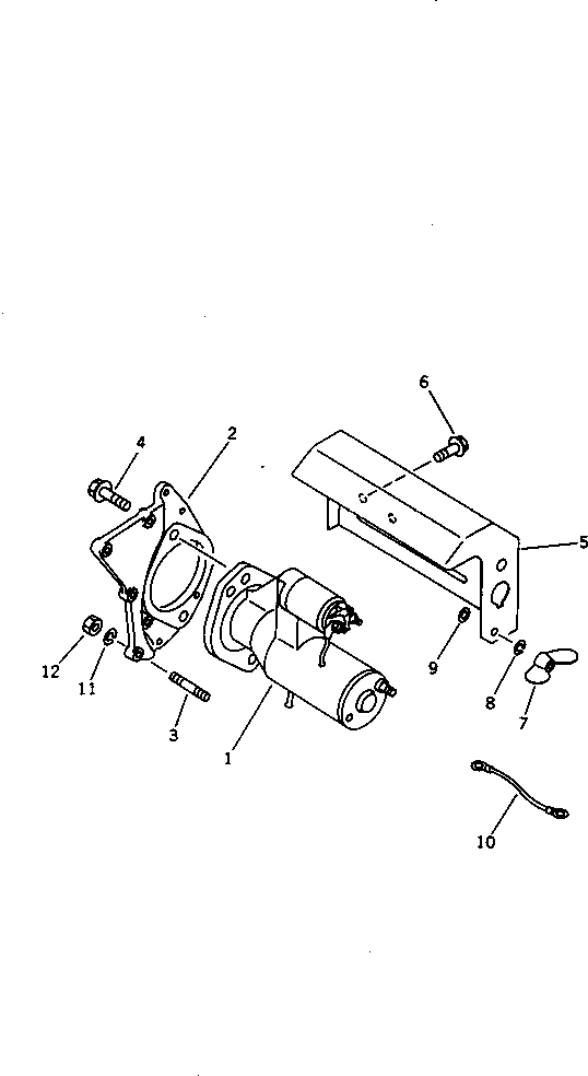 STARTING MOTOR ASS'Y,(SEE FIG.125) (YM105100-77010) KOMATSU
