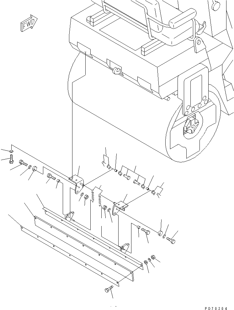 Кронштейн 2691-7-48801 KOMATSU