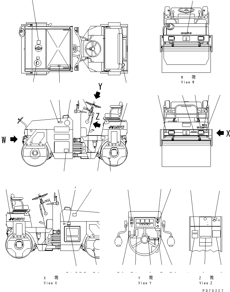 Маркировочная табличка 258-06-92026 KOMATSU