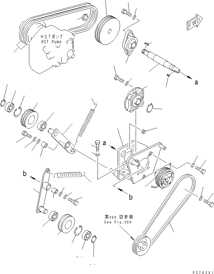 Клиновой ремень 265-99-10038 KOMATSU