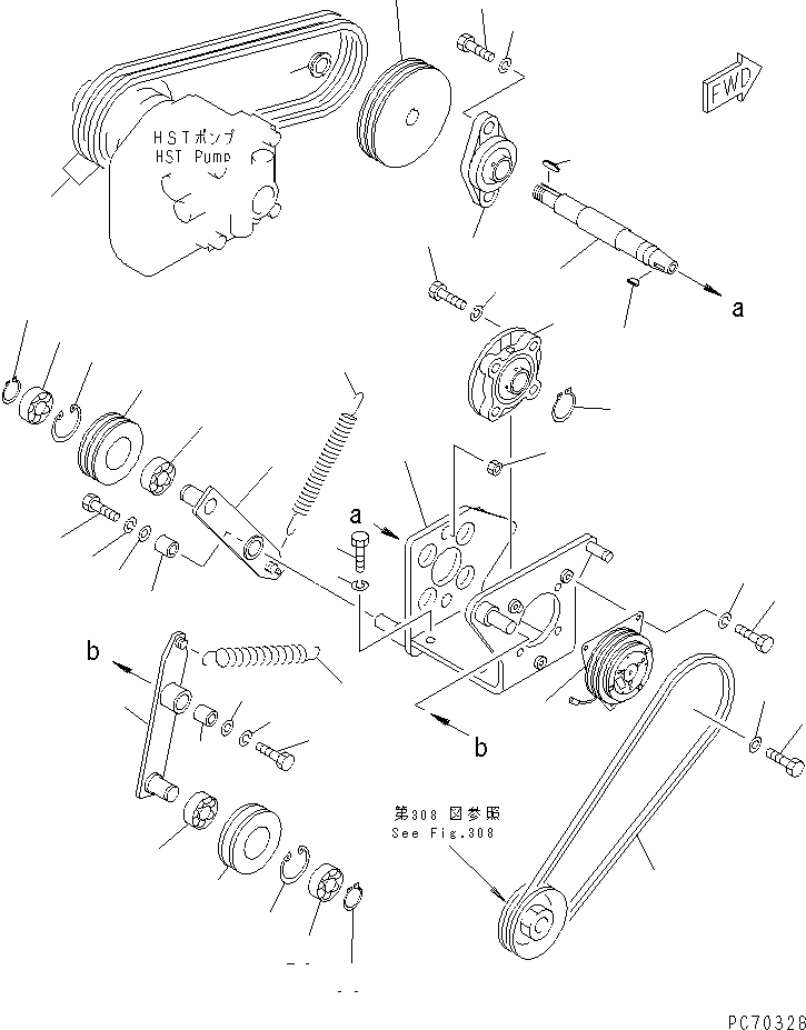 Клиновой ремень 265-99-10039 KOMATSU
