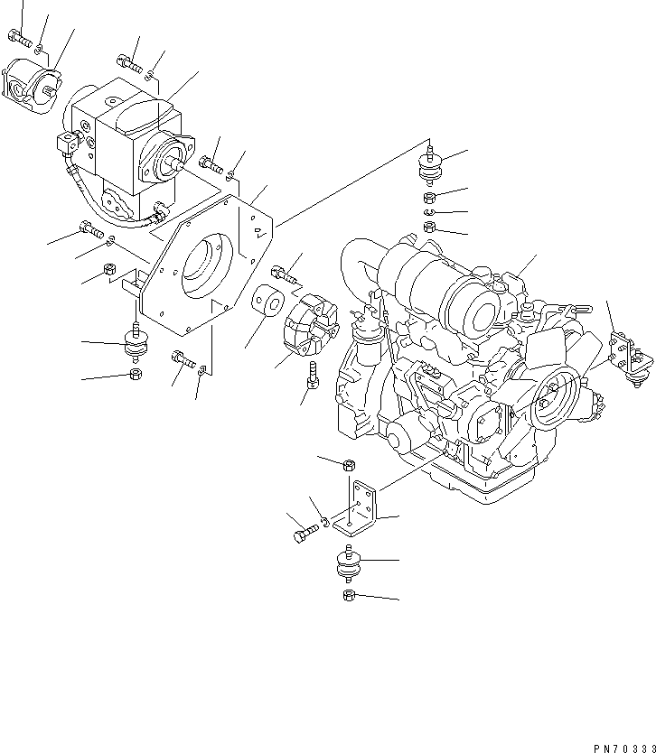 OIL PUMP ASS'Y,HST 258-80-37100 KOMATSU