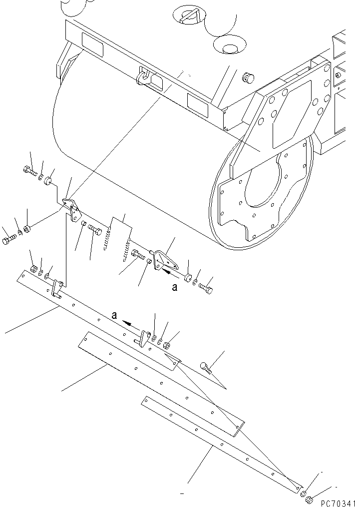 Кронштейн 258-10-49700 KOMATSU