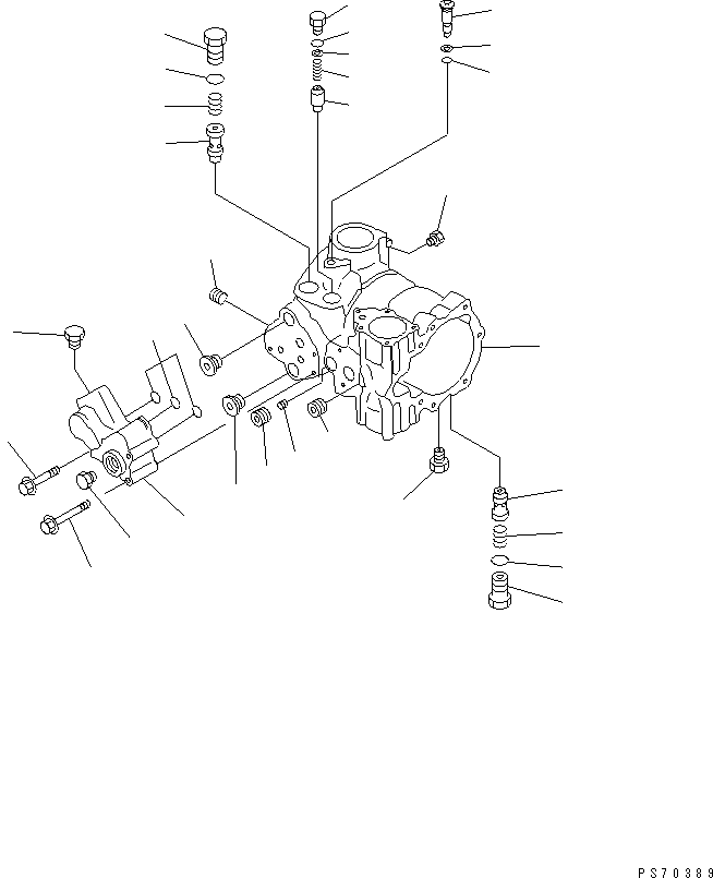 OIL PUMP ASS'Y,HST 258-80-27100 KOMATSU