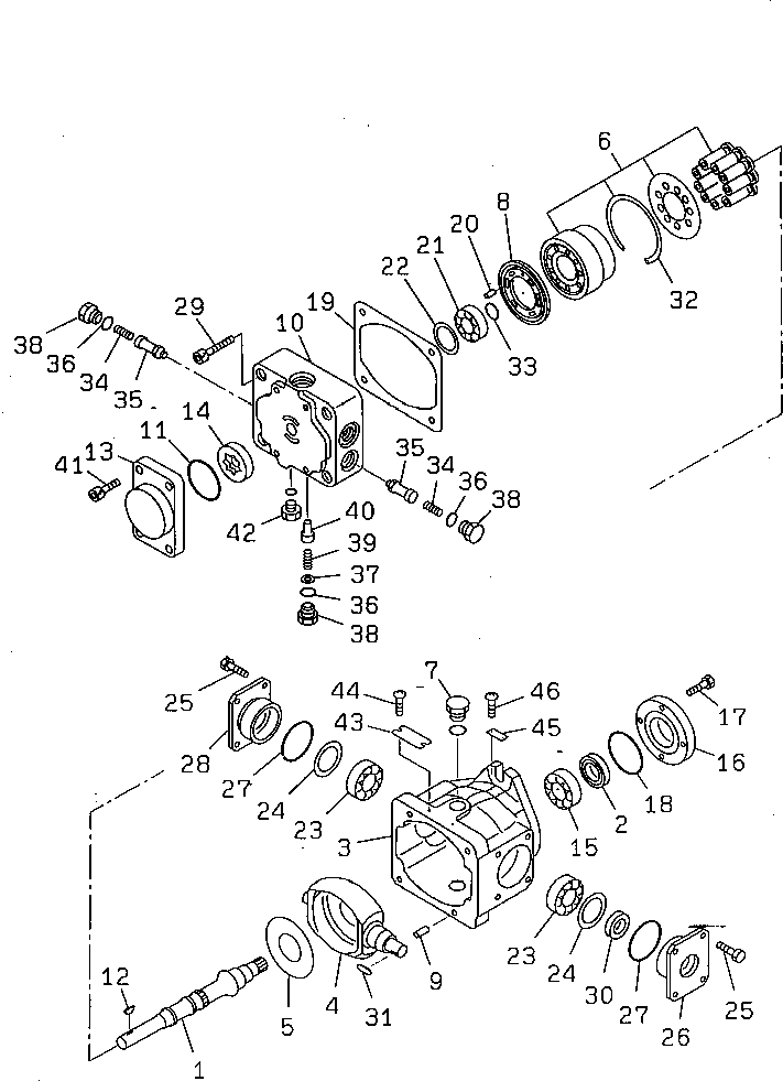Масляный насос в сборе 2691-8-37101 KOMATSU