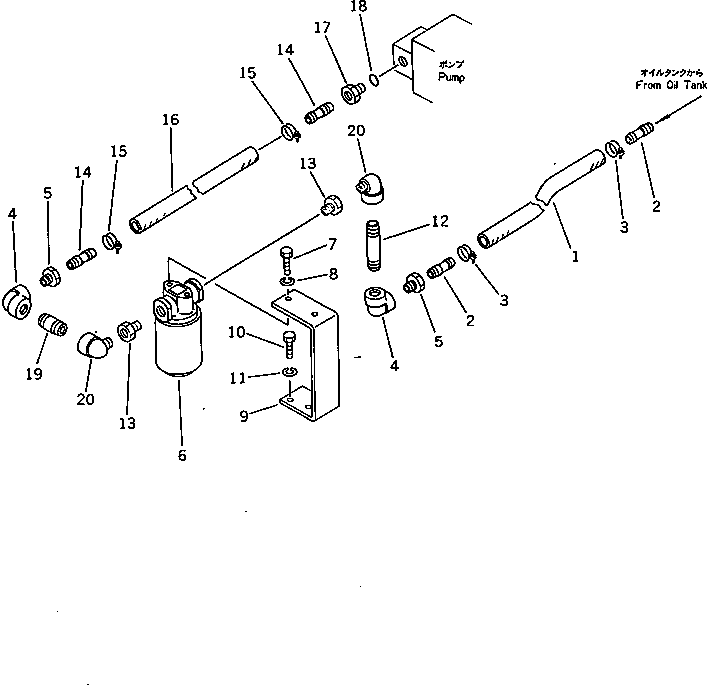 Угольник 266-13-01006 KOMATSU