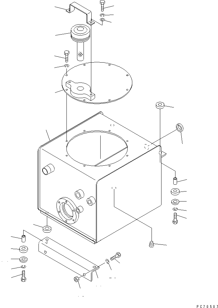 TANK,HYDRAULIC OIL 257-80-42100 KOMATSU