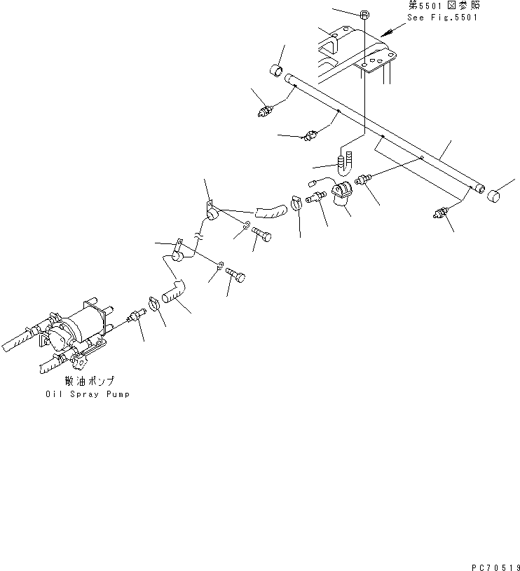 Труба 257-80-46310 KOMATSU