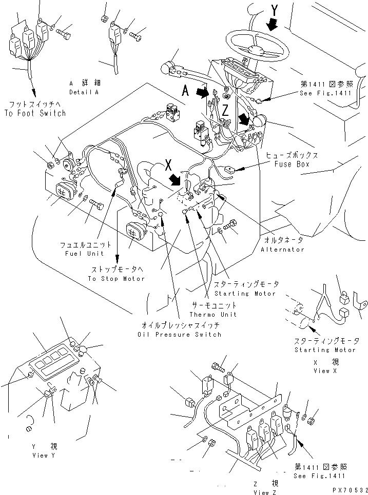 LAMP,PILOT 258-05-31412 KOMATSU