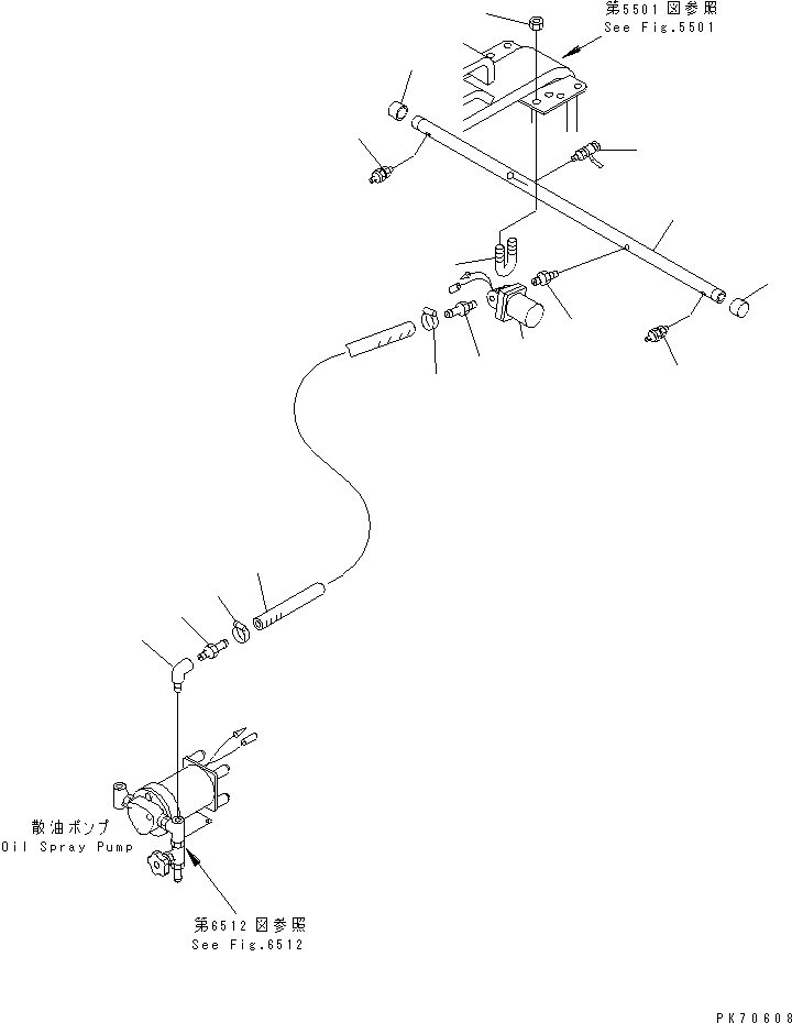 Труба 266-80-86310 KOMATSU
