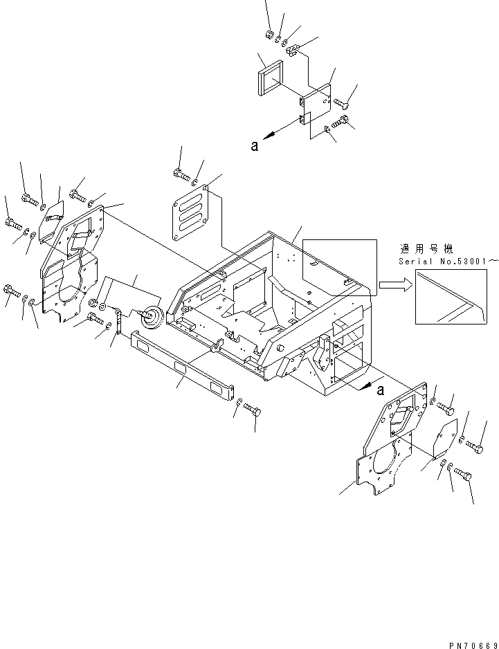 FRAME,FRONT 258-10-31001 KOMATSU