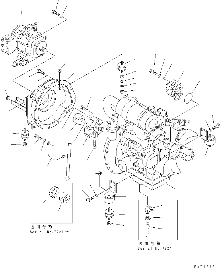 ENGINE ASS'Y 266-20-81500 KOMATSU