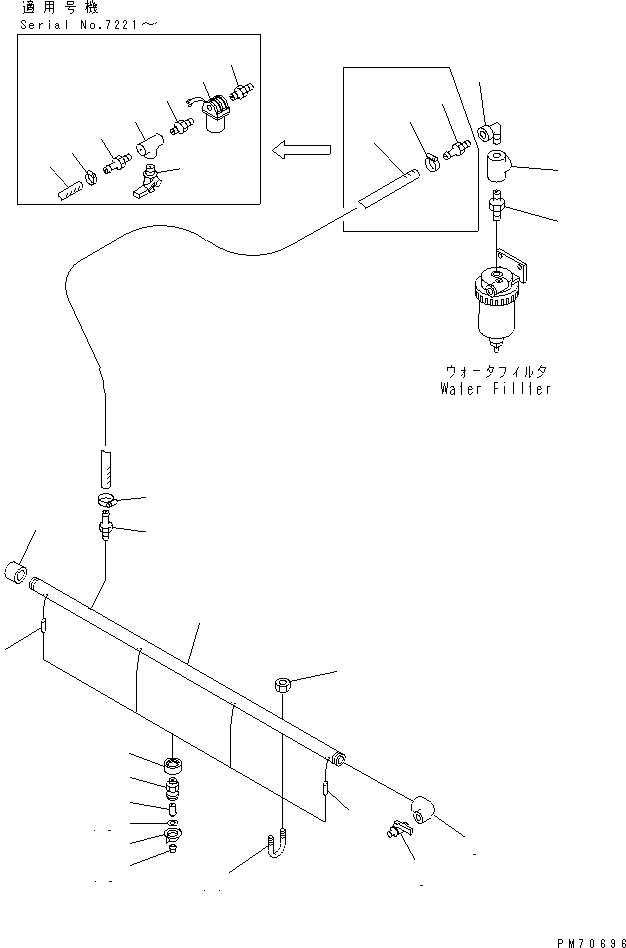 Шланг 267-19-09290 KOMATSU