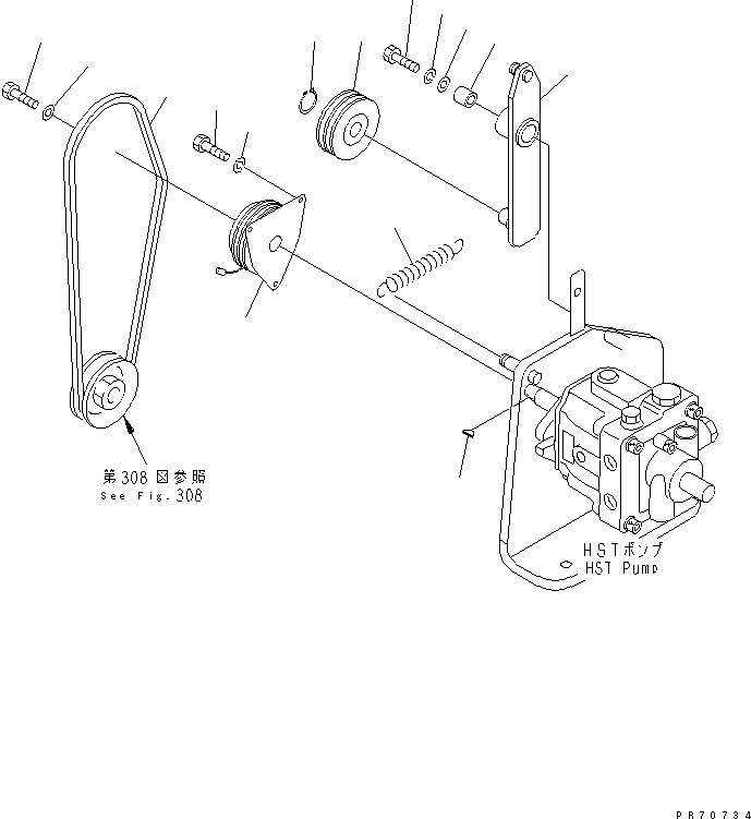 Клиновой ремень 265-99-12034 KOMATSU