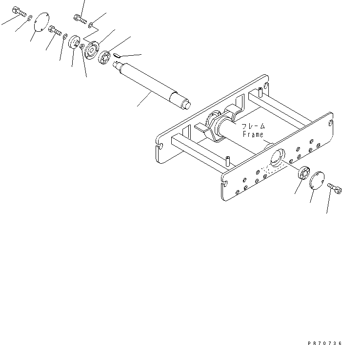 SHAFT,VIBRATION 2693-5-55110 KOMATSU