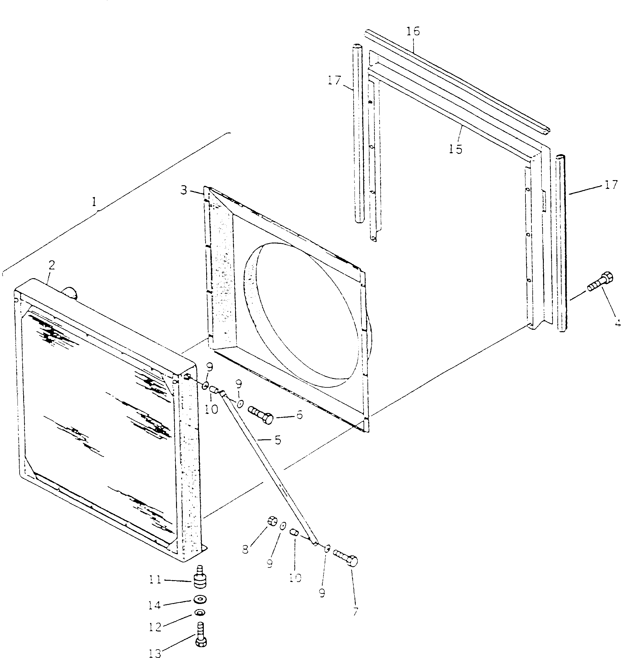 COVER,FAN SHROUD BW011563 KOMATSU