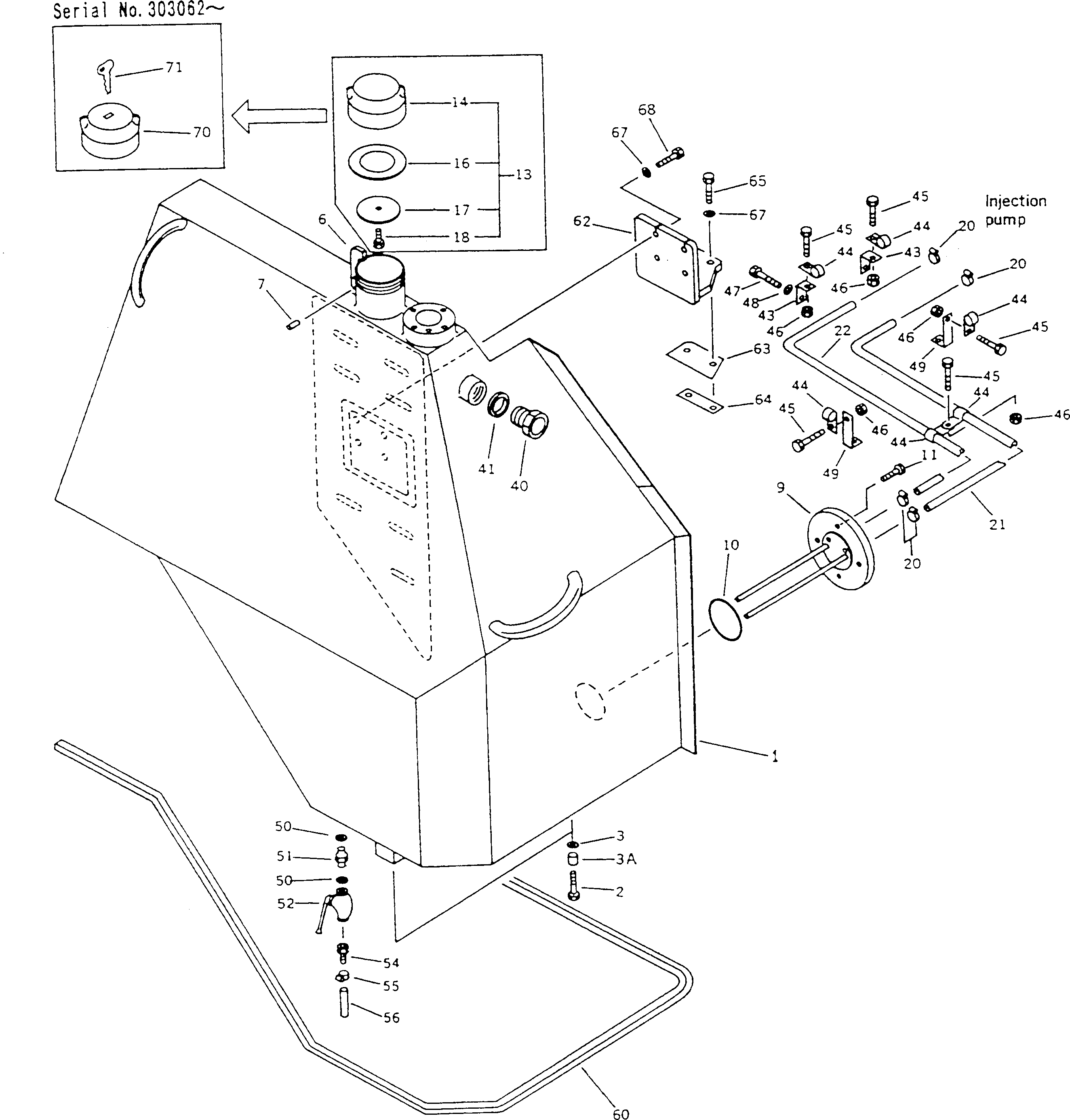 Фланец BW033683 KOMATSU