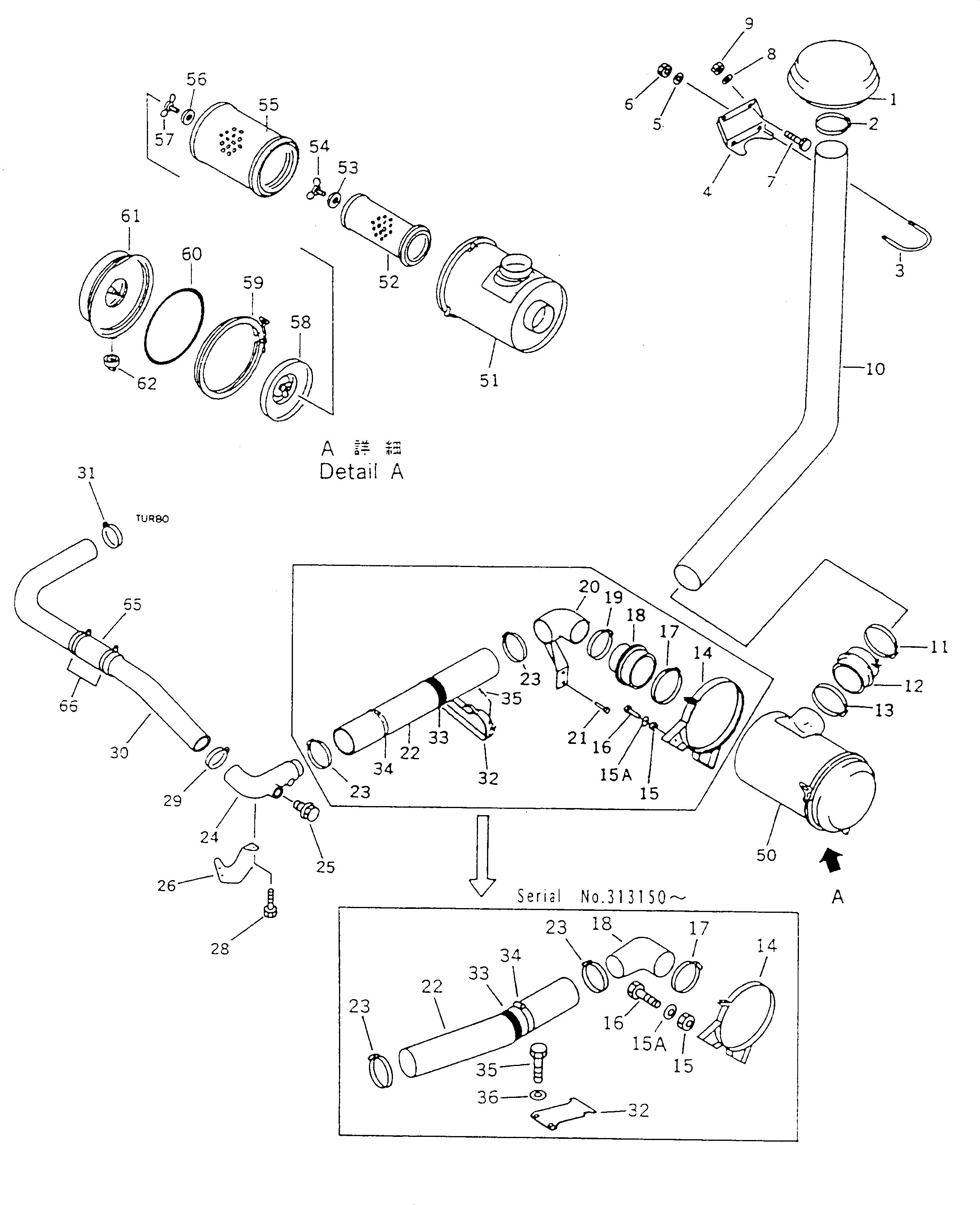 хомут BW151447 KOMATSU
