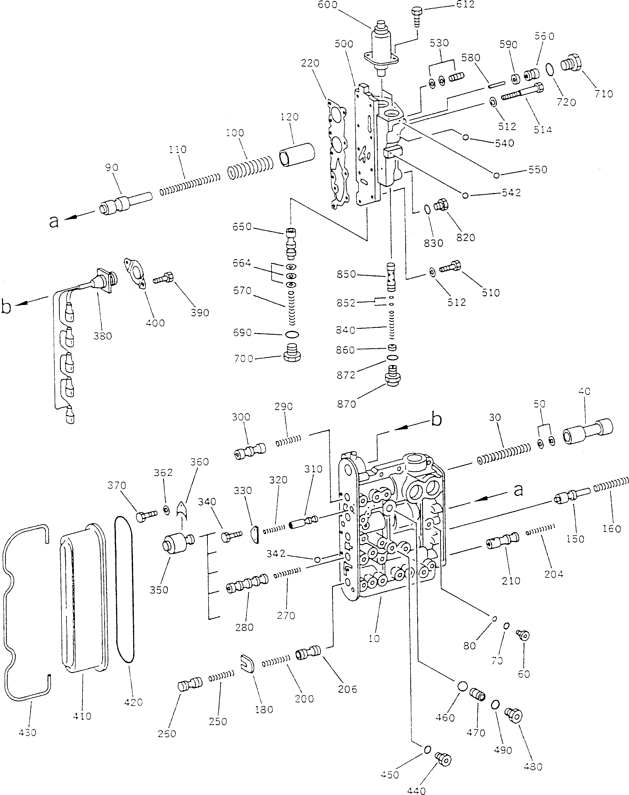 Корпус клапана BW252579 KOMATSU