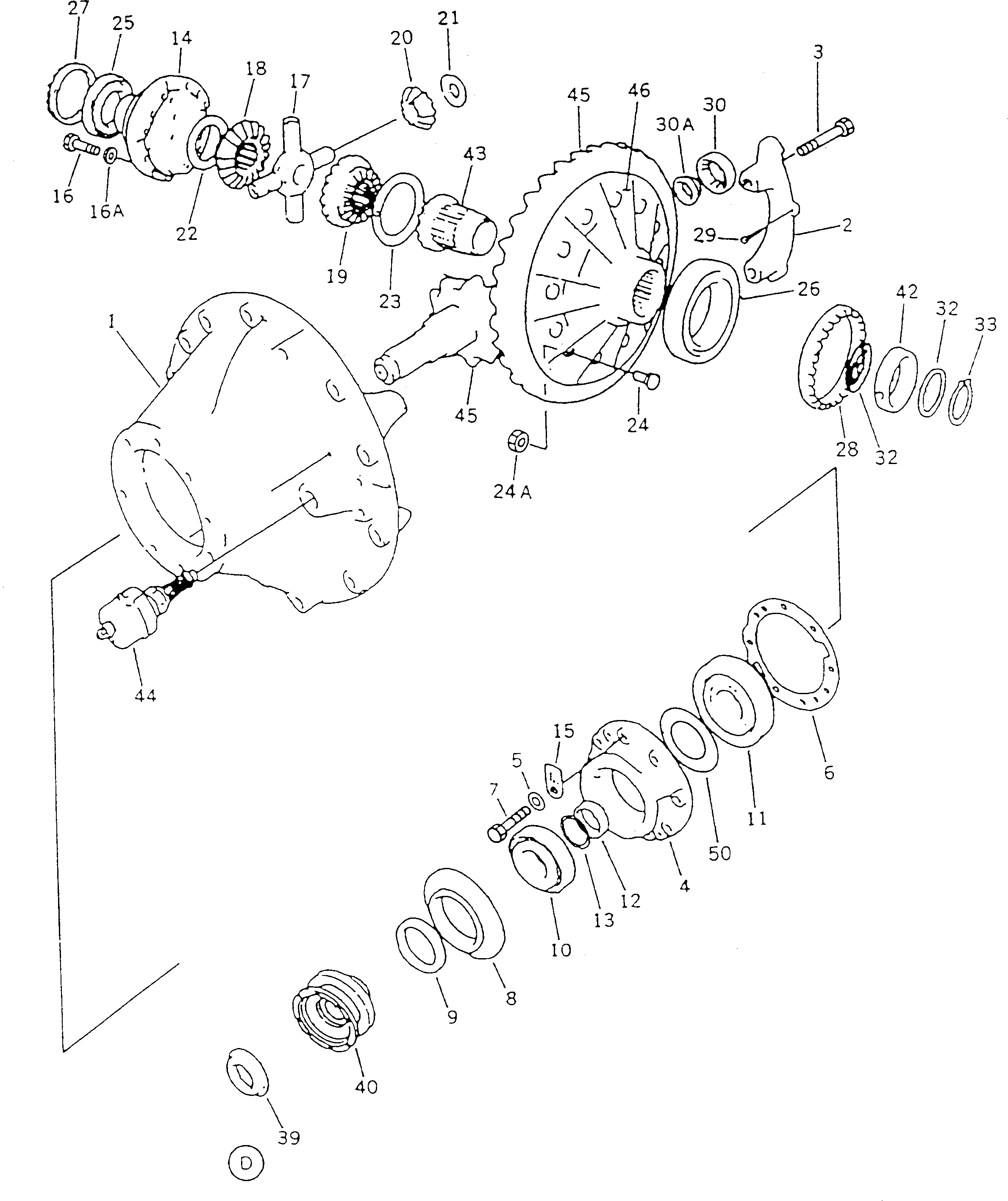 DIFFERENTIAL ASS'Y BW053440 KOMATSU