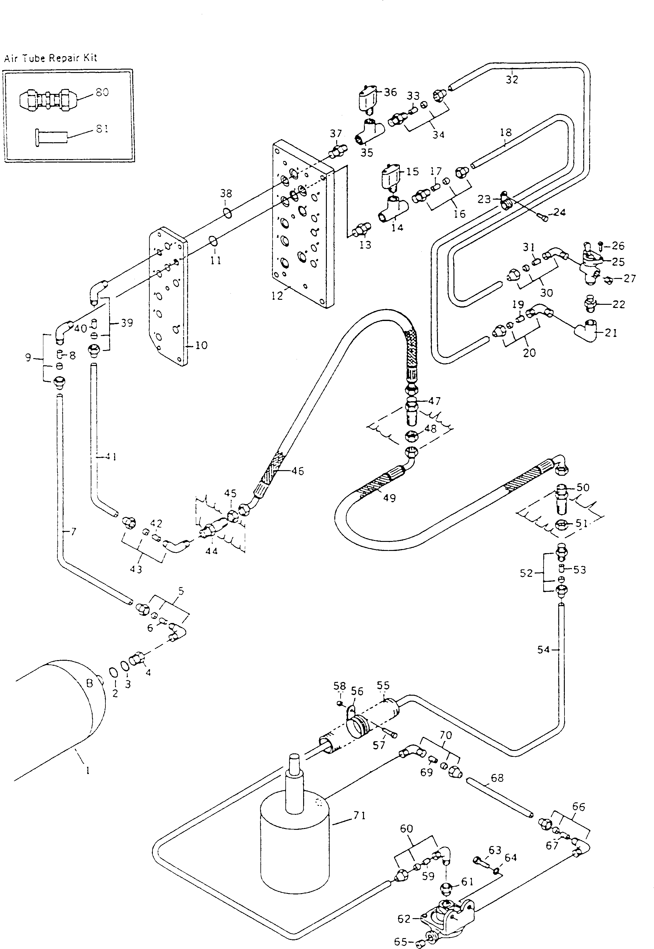 AIR CHAMBER ASS'Y (BW153012) KOMATSU