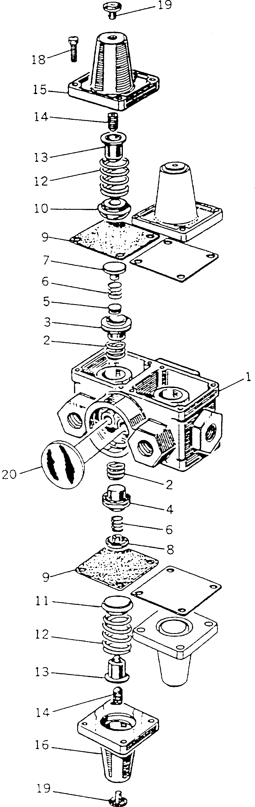 VALVE ASS'Y,4-CIRCUIT BW054456 KOMATSU