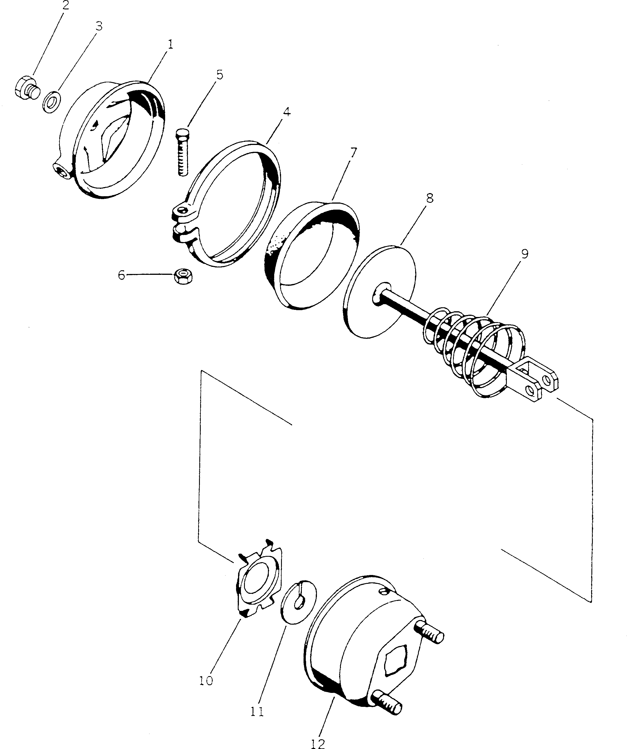 AIR CYLINDER ASS'Y BW033728 KOMATSU