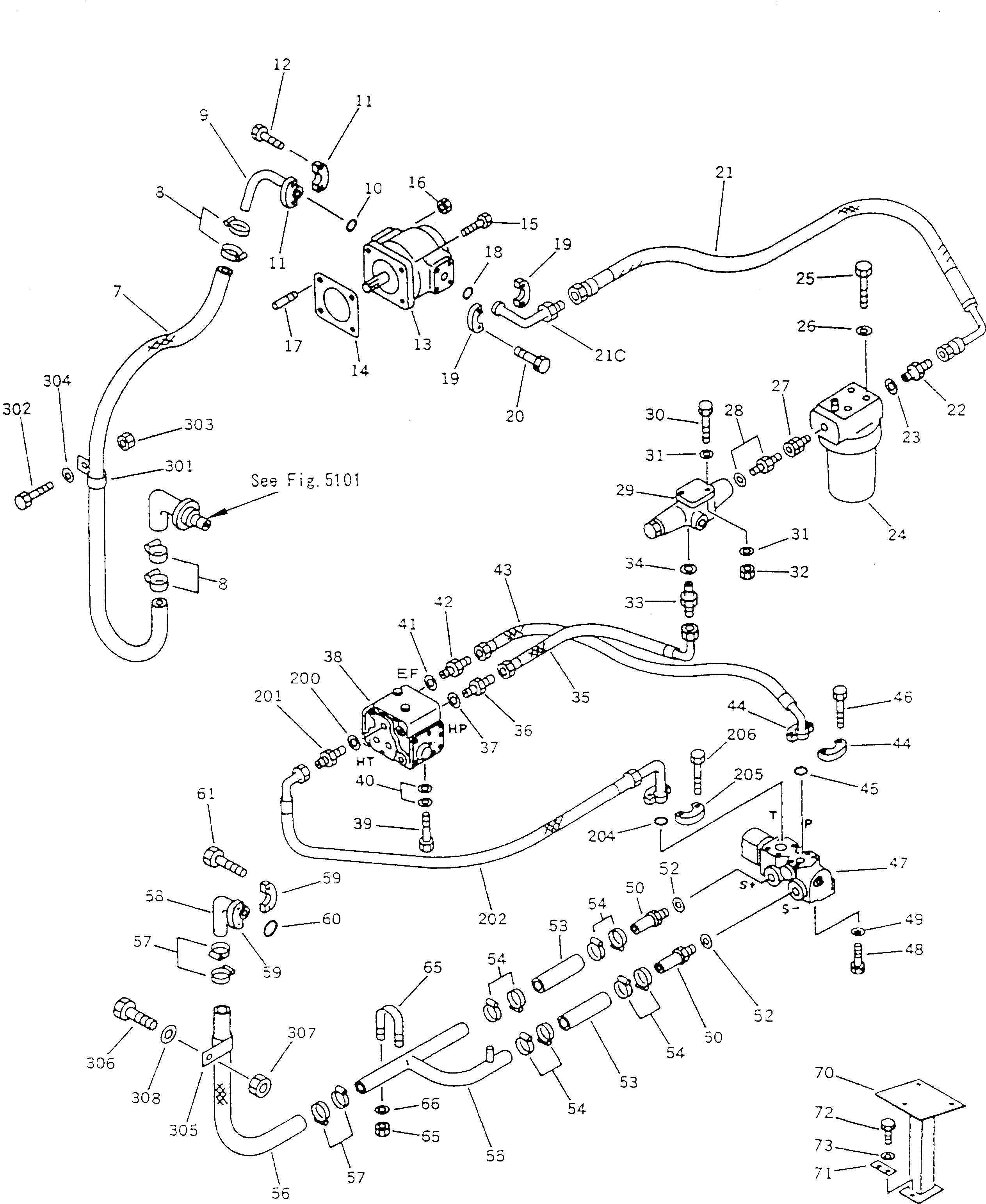 Шланг BW047261 KOMATSU