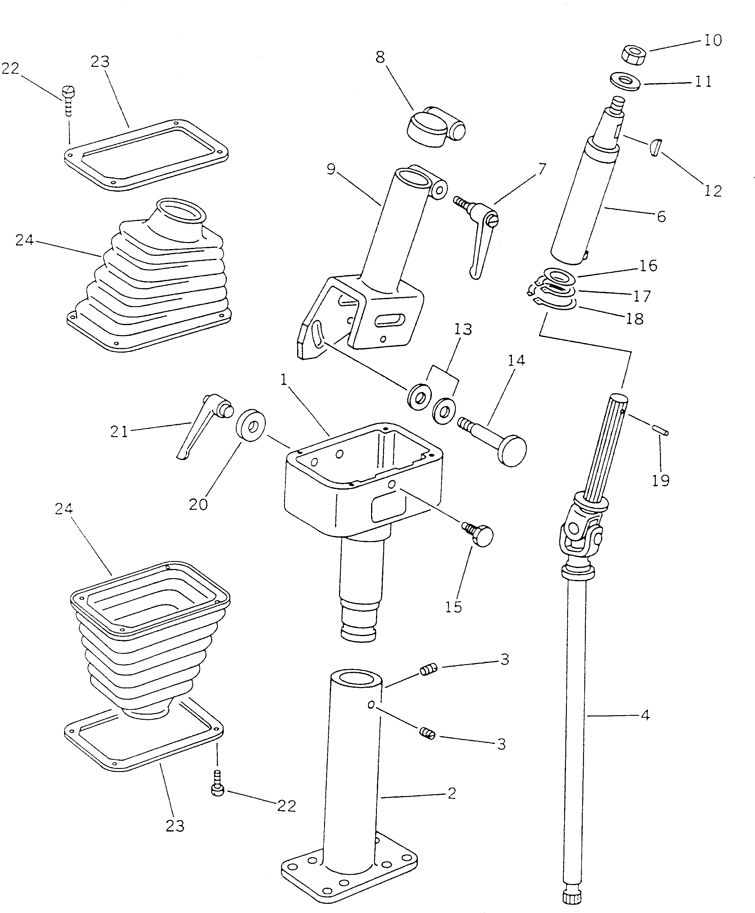 COLUMN ASS'Y,STEERING BW057747 KOMATSU