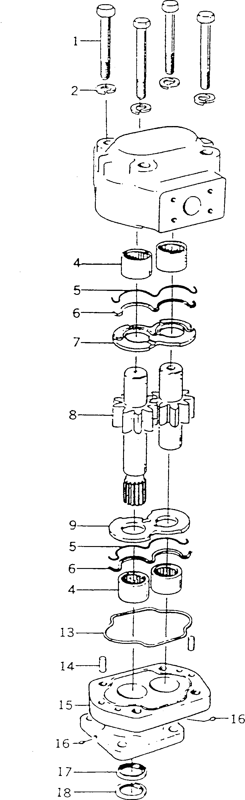 GASKET SET,HYDRAULIC PUMP BW055461 KOMATSU